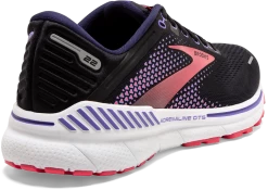 BROOKS Women's Adrenaline GTS 22 (080 - Black/Purple/Coral) -Boutique Sports Fashion Store 120353 080 H Adrenaline GTS 22
