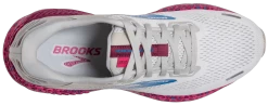 BROOKS Women's Adrenaline GTS 22 (160 - White/Oyster/Brilliant) -Boutique Sports Fashion Store 120353 160 O Adrenaline GTS 22