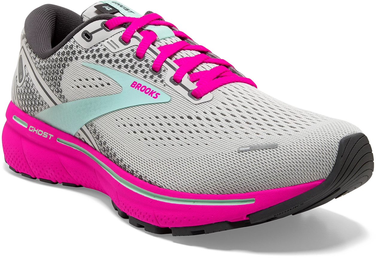 BROOKS Women's Ghost 14 (024 - Oyster/Yucca/Pink) 3 BROOKS Women's Ghost 14 (024 - Oyster/Yucca/Pink) - Image 3