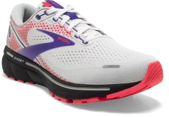 BROOKS Women's Ghost 14 (192 - White/Purple/Coral) -Boutique Sports Fashion Store 120356 192 A Ghost 14