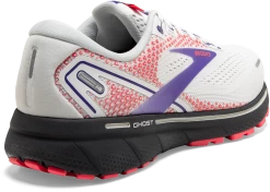 BROOKS Women's Ghost 14 (192 - White/Purple/Coral) -Boutique Sports Fashion Store 120356 192 H Ghost 14