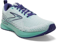 BROOKS Women's Levitate 5 (127 - White/Navy Blue/Yucca) 8 BROOKS Women's Levitate 5 (127 - White/Navy Blue/Yucca) -Boutique Sports Fashion Store 120357 127 A Levitate 5