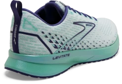 BROOKS Women's Levitate 5 (127 - White/Navy Blue/Yucca) 9 BROOKS Women's Levitate 5 (127 - White/Navy Blue/Yucca) -Boutique Sports Fashion Store 120357 127 H Levitate 5