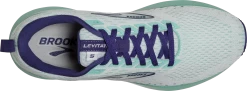 BROOKS Women's Levitate 5 (127 - White/Navy Blue/Yucca) 10 BROOKS Women's Levitate 5 (127 - White/Navy Blue/Yucca) -Boutique Sports Fashion Store 120357 127 O Levitate 5