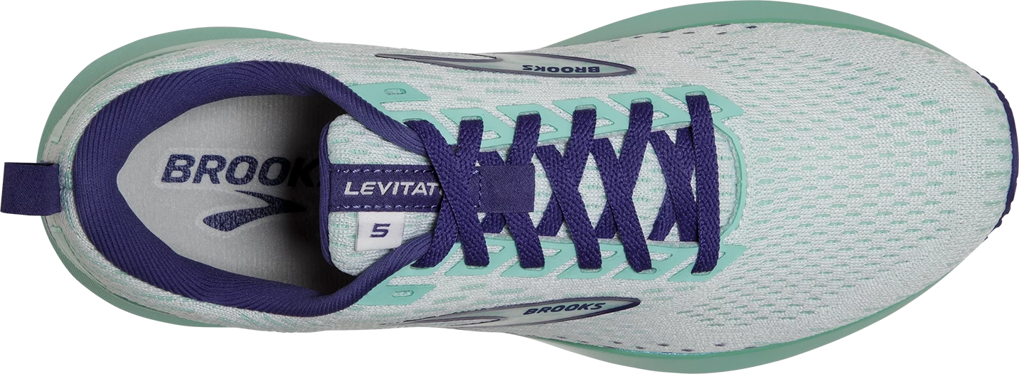 BROOKS Women's Levitate 5 (127 - White/Navy Blue/Yucca) 5 BROOKS Women's Levitate 5 (127 - White/Navy Blue/Yucca) - Image 5