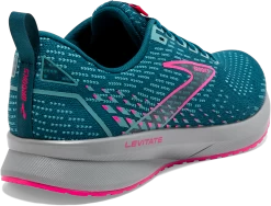BROOKS Women's Levitate 5 (423 - Blue/Porcelain/Pink) -Boutique Sports Fashion Store 120357 423 H Levitate 5