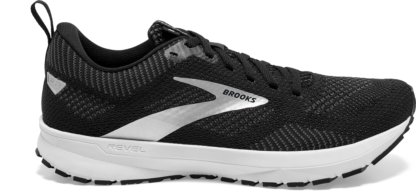 BROOKS Women's Revel 5 (036 - Black/Metallic/White) 1 BROOKS Women's Revel 5 (036 - Black/Metallic/White)