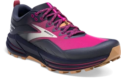 BROOKS Women's Cascadia 16 (425 - Peacoat/Pink/Biscuit) -Boutique Sports Fashion Store 120363 425 A Cascadia 16