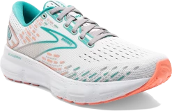 BROOKS Women’s Glycerin 20 (061 - Oyster/Latigo Bay/Coral) -Boutique Sports Fashion Store 120369 061 A Glycerin 20