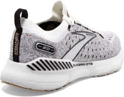 BROOKS Women’s Glycerin Stealthfit GTS 20 (163 - White/Black/Cream) -Boutique Sports Fashion Store 120371 163 H Glycerin StealthFit GTS 20