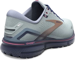 BROOKS Women's Ghost 15 (492 - Spa Blue/Neo Pink/ Copper) -Boutique Sports Fashion Store 120380 492 H Ghost 15