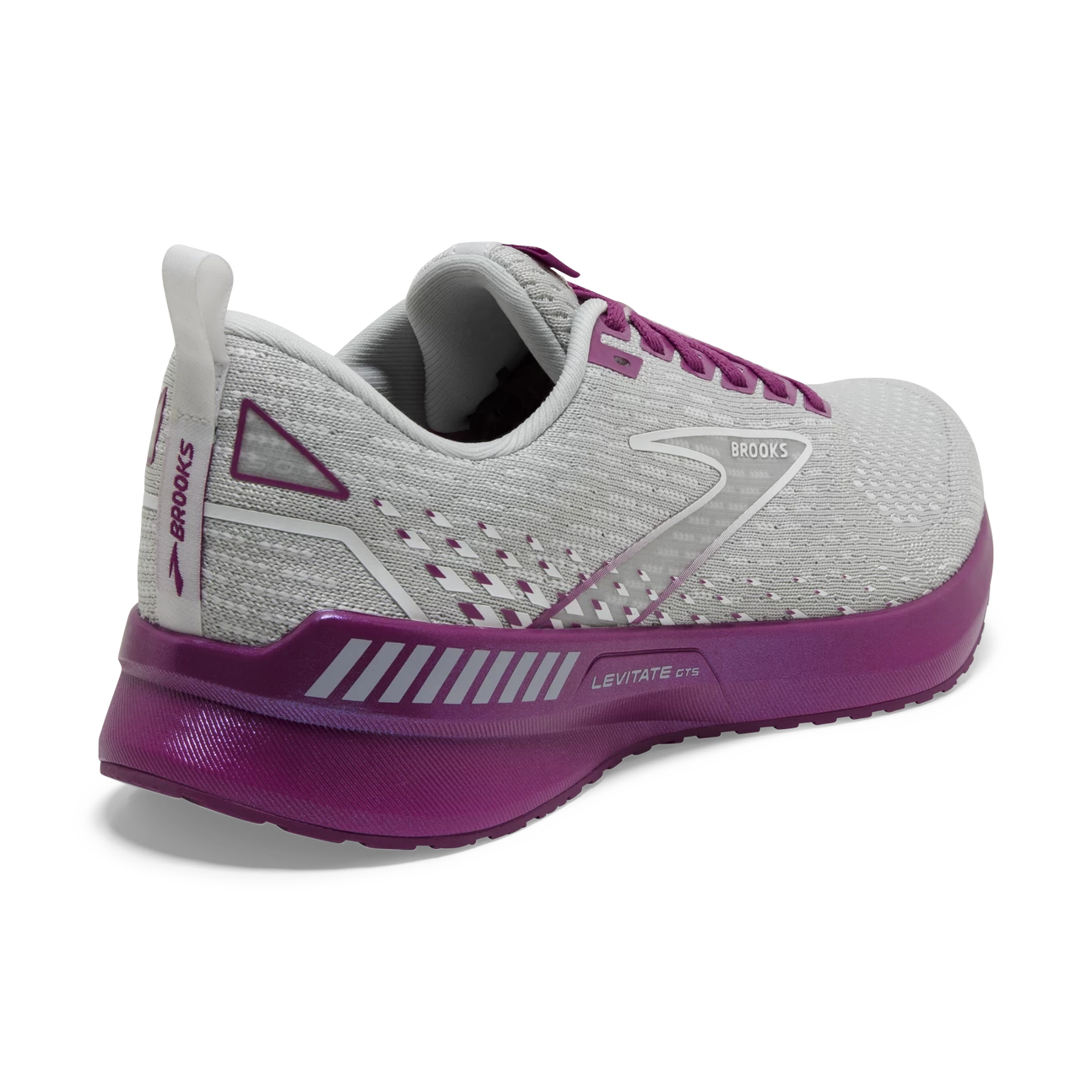 BROOKS Women's Levitate 5 GTS (003 - Grey/Lavender/Baton Rouge) 4 BROOKS Women's Levitate 5 GTS (003 - Grey/Lavender/Baton Rouge) - Image 4