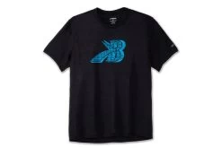Men's Brooks Distance Graphic Short Sleeve 211320-043 -Boutique Sports Fashion Store 211320 043 LF Distance Graphic Short Sleeve