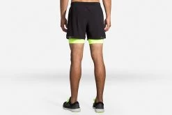 Men's Brooks Carbonite 5" 2-in-1 Short Run Visible Collection 211352-070 -Boutique Sports Fashion Store 211352 070 MB Carbonite 5in 2in1 Short