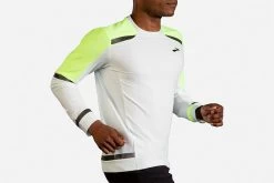 Men's Brooks Carbonite Long Sleeve Run Visible Collection 211354-041 -Boutique Sports Fashion Store 211354 041 MV Carbonite Long Sleeve