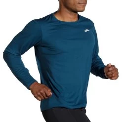 Men's Brooks Atmosphere Long Sleeve - 211382-418 -Boutique Sports Fashion Store 211382 418 MV Atmosphere Long Sleeve