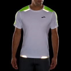 Men's Brooks Run Visible Short Sleeve - 211409-134 -Boutique Sports Fashion Store 211409 134 D1 Run Visible Short Sleeve
