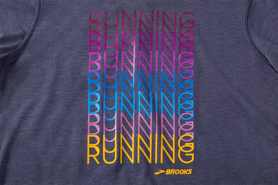 Women's Brooks Distance Graphic Short Sleeve - 221469-459 2 Women's Brooks Distance Graphic Short Sleeve - 221469-459 - Image 2