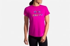 Women's Brooks Distance Graphic Short Sleeve 221469-611