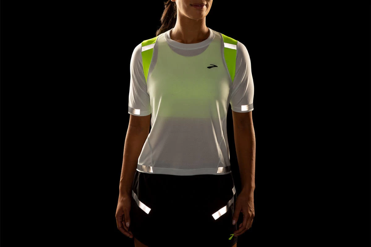 Women's Brooks Carbonite Short Sleeve Run Visible Collection - 221495-052 2 Women's Brooks Carbonite Short Sleeve Run Visible Collection - 221495-052 - Image 2