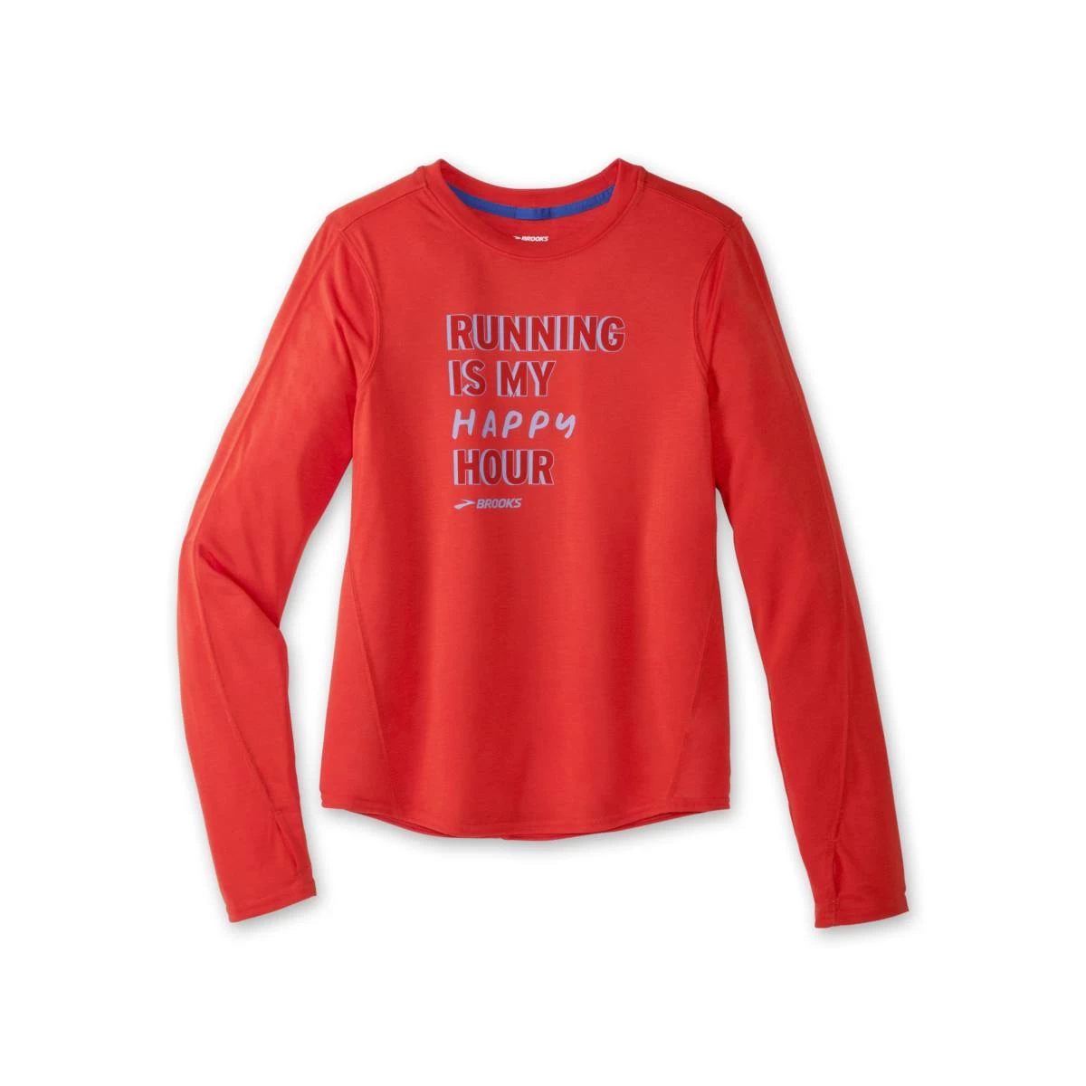 Women's Brooks Running Is My Happy Hour Long Sleeve 221540-624 1 Women's Brooks Running Is My Happy Hour Long Sleeve 221540-624