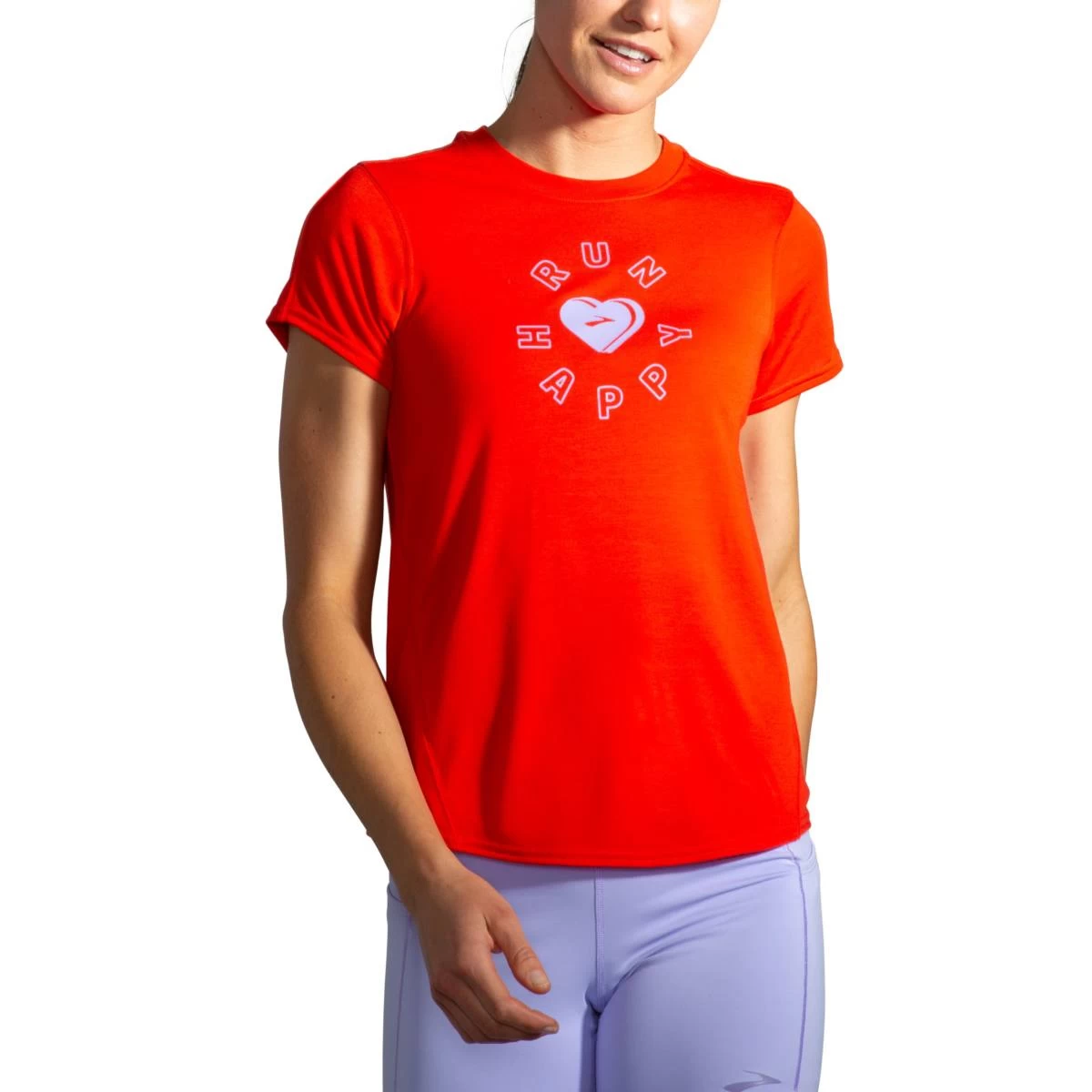 Women's Brooks Run Happy Short Sleeve 221541-635 3 Women's Brooks Run Happy Short Sleeve 221541-635 - Image 3
