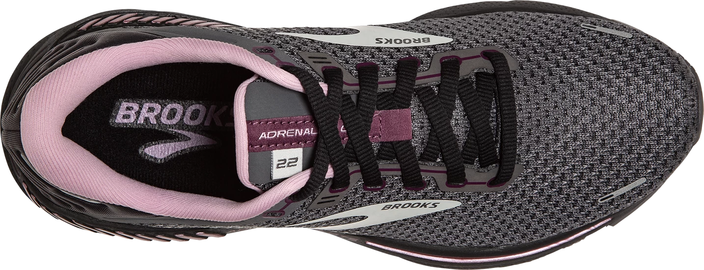 BROOKS Women's Adrenaline GTS 22 (015 - Pearl/Black/Metallic) 5 BROOKS Women's Adrenaline GTS 22 (015 - Pearl/Black/Metallic) - Image 5
