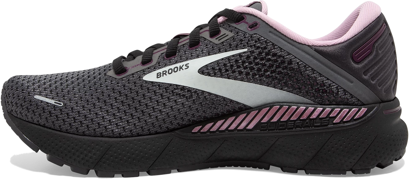 BROOKS Women's Adrenaline GTS 22 (015 - Pearl/Black/Metallic) 2 BROOKS Women's Adrenaline GTS 22 (015 - Pearl/Black/Metallic) - Image 2