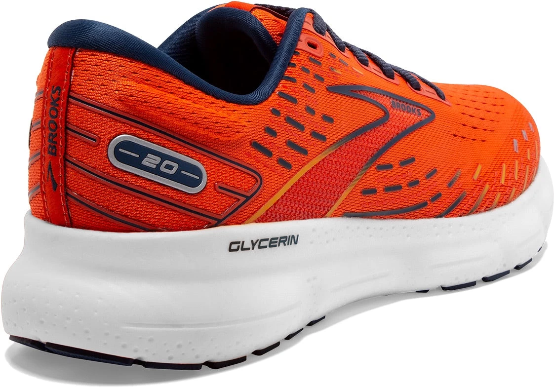 BROOKS Men’s Glycerin 20 (843 - Orange/Titan/Flame) 4 BROOKS Men’s Glycerin 20 (843 - Orange/Titan/Flame) - Image 4