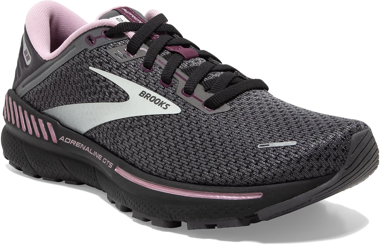 BROOKS Women's Adrenaline GTS 22 (015 - Pearl/Black/Metallic) 3 BROOKS Women's Adrenaline GTS 22 (015 - Pearl/Black/Metallic) - Image 3