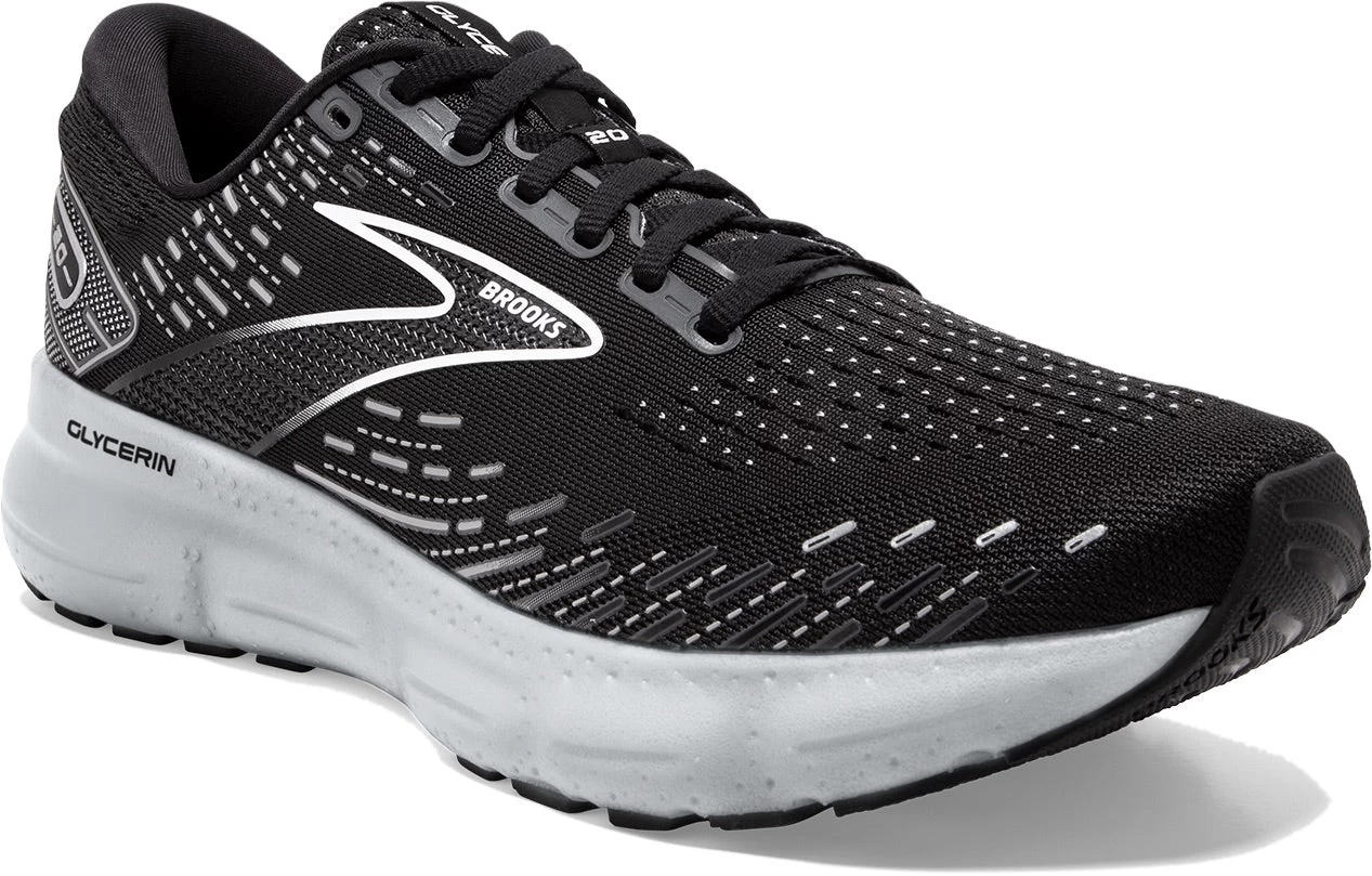 BROOKS Men’s Glycerin 20 (059 - Black/White/Alloy) 3 BROOKS Men’s Glycerin 20 (059 - Black/White/Alloy) - Image 3