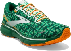 BROOKS Women's Ghost 15 “Run Lucky” (371 - Green/White/Orange) -Boutique Sports Fashion Store 643E55FC B982 41B6 8B69 B394C9A2F524
