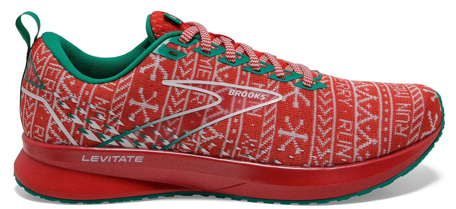 BROOKS Men’s Levitate 5 “Run Merry” (634 - Red/White/Green) 1 BROOKS Men’s Levitate 5 “Run Merry” (634 - Red/White/Green)