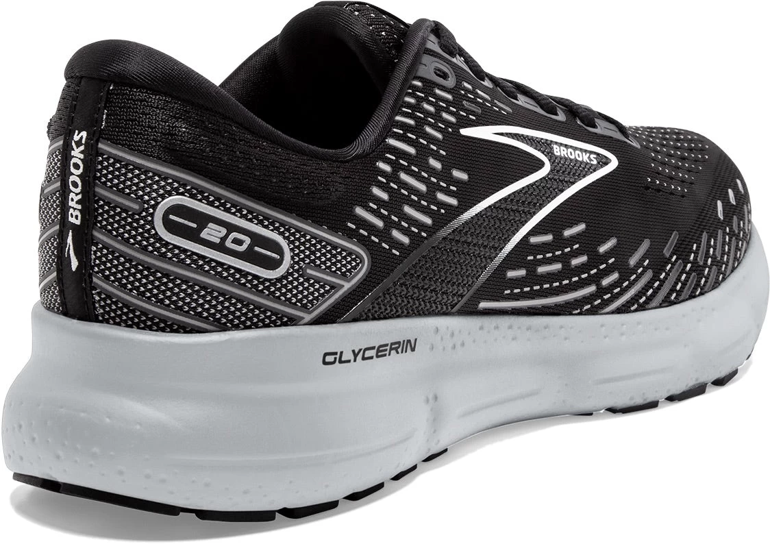 BROOKS Men’s Glycerin 20 (059 - Black/White/Alloy) 4 BROOKS Men’s Glycerin 20 (059 - Black/White/Alloy) - Image 4