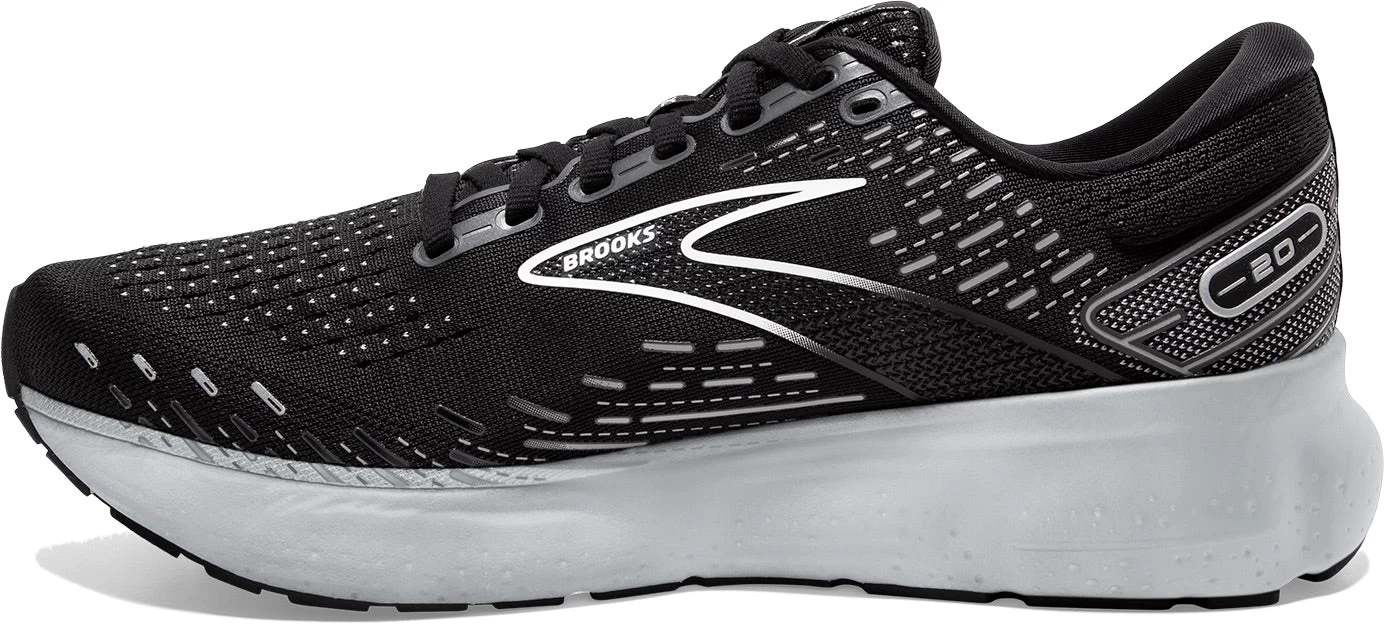 BROOKS Men’s Glycerin 20 (059 - Black/White/Alloy) 2 BROOKS Men’s Glycerin 20 (059 - Black/White/Alloy) - Image 2
