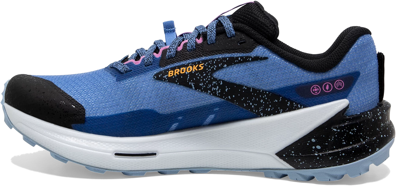 BROOKS Women’s Catamount 2 (414 - Blue/Black/Yellow) 2 BROOKS Women’s Catamount 2 (414 - Blue/Black/Yellow) - Image 2