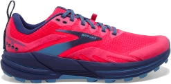 BROOKS Women's Cascadia 16 (647 - Pink/Flambe/Cobalt)