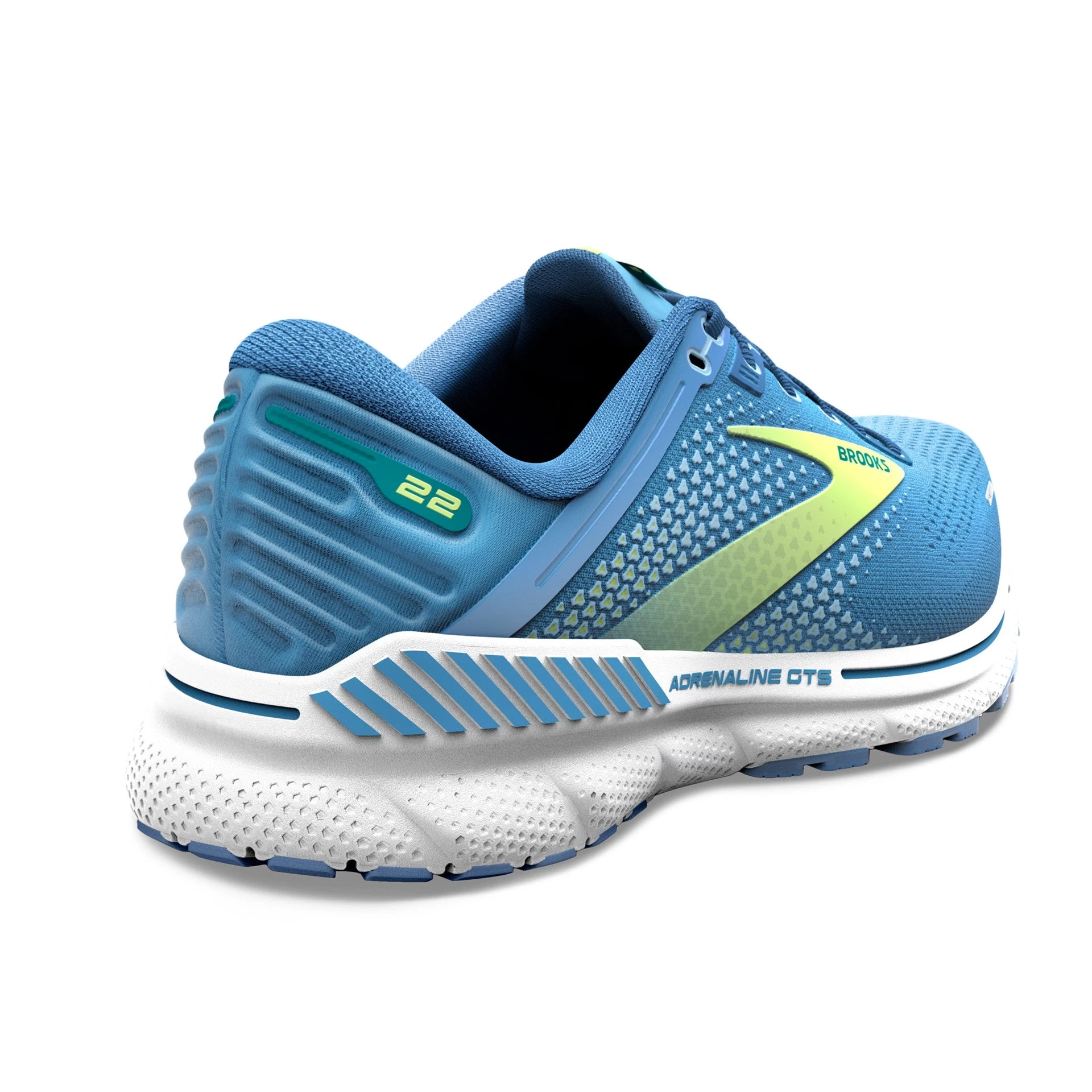 BROOKS Women's Adrenaline GTS 22 (415 - Silver Lake Blue/Green/White) 3 BROOKS Women's Adrenaline GTS 22 (415 - Silver Lake Blue/Green/White) - Image 3