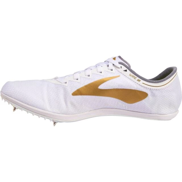 BROOKS Men’s Wire V5 (102 - White/Gold) 2 BROOKS Men’s Wire V5 (102 - White/Gold) - Image 2